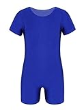 CHICTRY Maillot Manga Corta Niños Niñas Ballet Danza Gimnasia Ritmica Artística Leotardo Deportivo Clásico Elástico Bailarina Mono Unitard Verano...