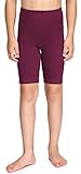 Merry Style Leggins Mallas Pantalones Cortos Ropa Deportiva Niña MS10-227(Borgoña, 110 cm)